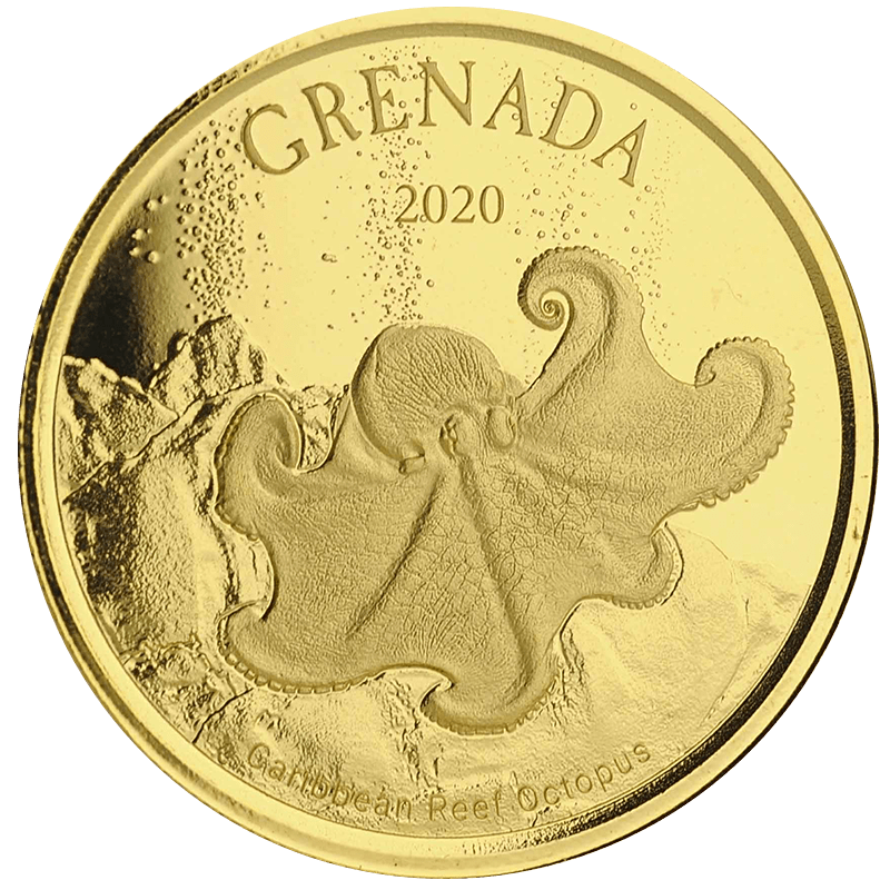 Image for EC8 Grenada Octopus 1 oz Gold Coin (2020) from TD Precious Metals
